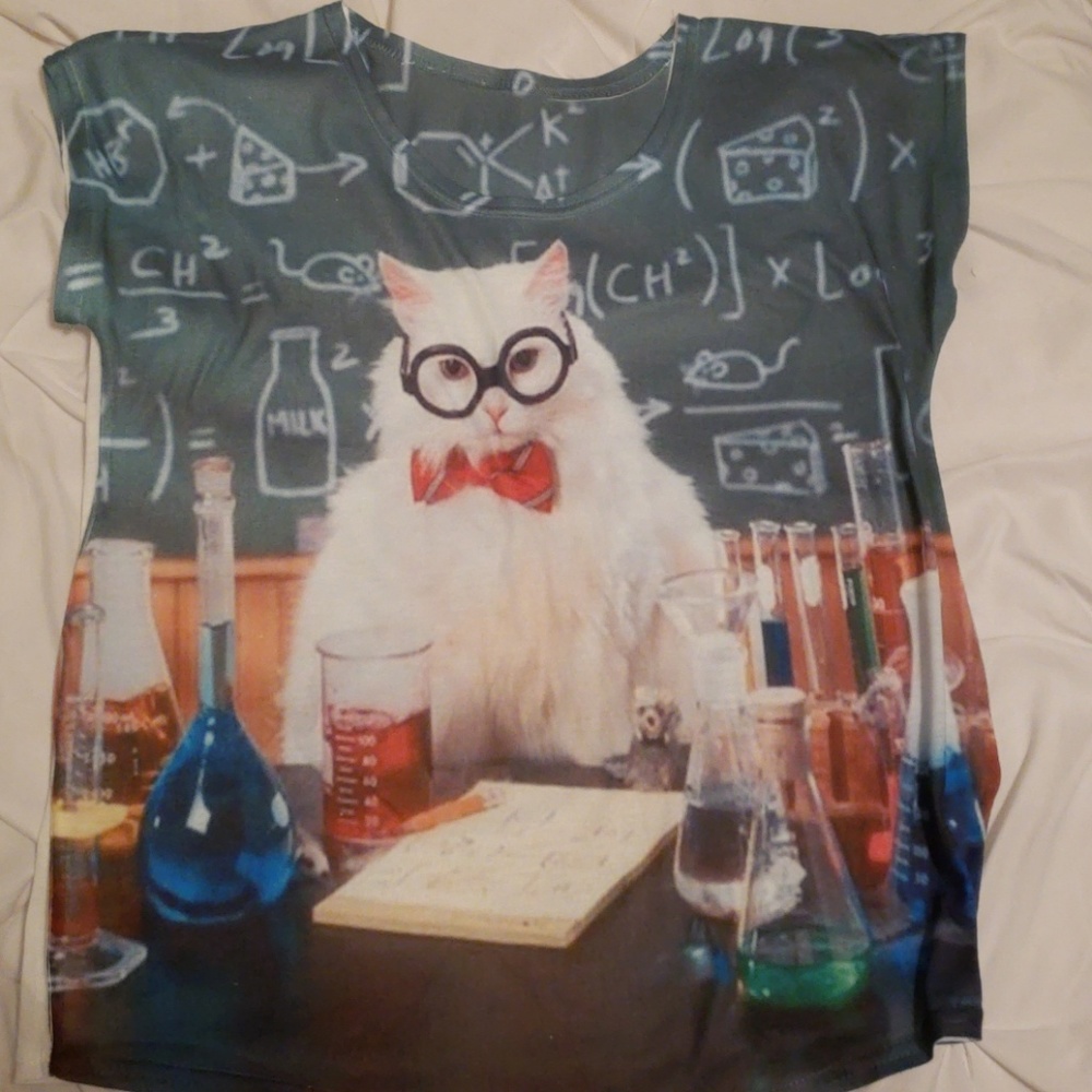 Chemistry cat meme shirt